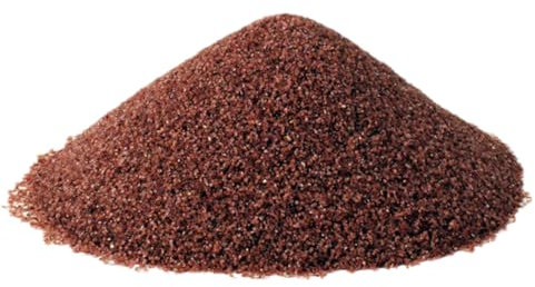 Garnet Abrasivo 30-60 Mesh, 5Kg - Sabbia per sabbiatrice, Durezza Mohs 6-7 - Riutilizzabile 6-8 Volte per Metallo, Legno, Vetro e taglio a getto d'acqua - LordsWorld