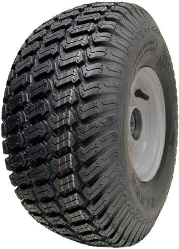 Ruota per tosaerba 15 x 6,00-6, mozzo 65 mm, pneumatico P332 a 4 strati su cerchione, cuscinetti da 20 mm