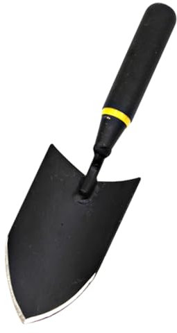 CAXUSD Attrezzo Giardinaggio Pala Acciaio Manganese Spessa Mano Vanga Piantare Bonsai Piante Grasse Impugnatura Ergonomica Riduce Affaticamento Polsi