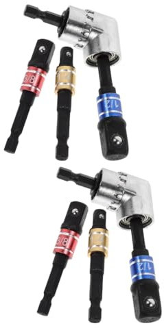 NUOBESTY 2sets Drill Adapter Impact Driver Bit Pivotable Bit Holder Power Tool Accessories