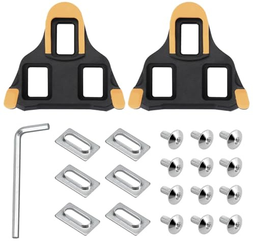 2 Pcs Cale Pied Velo, Cales de Pédale de Vélo, Pédales Vélo Route Compatibles avec Les SystèMes SH10/SH11/SH12 pour Cyclistes de Route