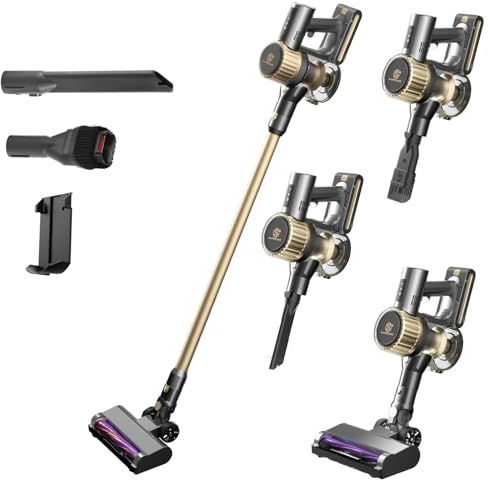 SUPERLEX Cordless Stick Vacuum Cleaner, 22.2V 4-in-1 Lightweight Vacuum