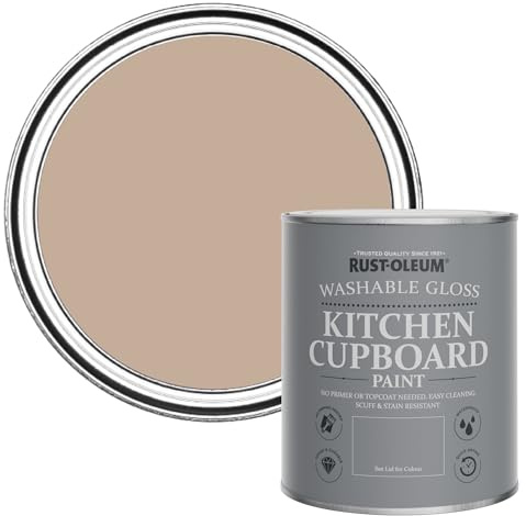 Rust-Oleum Scrubbable Kitchen Wood, Cupboard and Cabinet Paint in Gloss Finish - Smitten 750ml