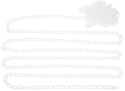 Luxshiny 10m Plastic Chain Links for Safety Barriers Crowd Control Chain Material for Construction Site Parking Events