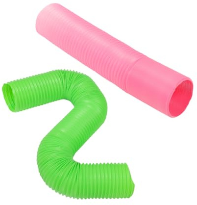 Kisangel 2pièces Tunnel de Jeu Pliable pour Hamster Tube Tubulaire Rétractable Structure Activité Ludique pour Petits Animaux