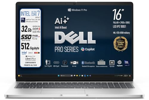 Notebook Dell Intel Core Ultra7 255U 16 FHD+ 32GB DDR5 512GB SSD