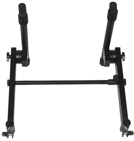UTHCLO Soporte para Piano Digital Ajustable de Metal Estructura Doble Tubo y Ángulos Ergonómicos, Adecuado para Sintetizadores y Producción Musical en Viaje