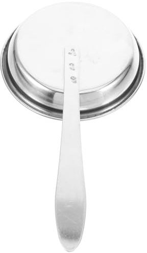 GAROZATION Kerzenlöscher Silberfarbener Dochtlöscher mit Breitem Kopf aus Edelstahl Einfaches Löschen von Kerzenflammen Vintage Design für Zuhause und Büro