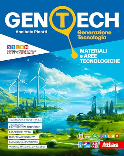 Gen tech. Generazione Tecnologia. Con Materiali e aree tecnologiche, Disegno e Coding, Laboratorio attivo. Per la Scuola media. Con e-book. Con espansione online