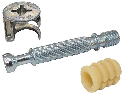 AERZETIX: 30 ensembles goujon ferrure raccord d'assemblage rastex panneau 18mm meuble manchon cheville en plastique C41550