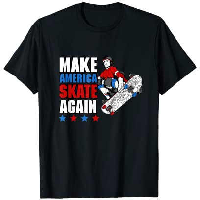 Skate again Skateboard Waveboard Longboard Skater T-Shirt