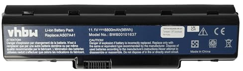 vhbw Akku kompatibel mit Acer Aspire 5738 | 5737Z, 5738Z, 5738ZG, 5740, 5738G, 5735Z-582G16Mn, 5737 Notebook (8800 mAh, 11,1 V, Li-Ion)