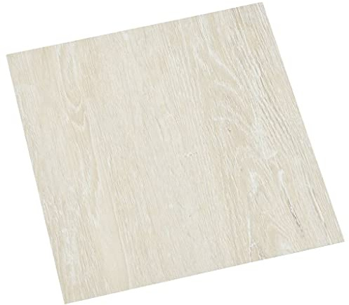 vidaXL 55x PVC-Fliesen Selbstklebend Vinyl-Fliesen Vinylboden Bodenbelag Laminat Dielen Fußboden Laminatboden Fliese Wohnzimmer 5,11m² Creme