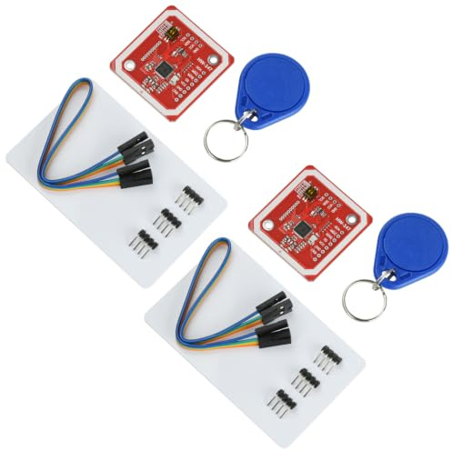 Aideepen 2 Stück PN532 NFC NXP RFID-Modul V3 Kit Reader Nahfeldkommunikationsleser-Modul-Kit I2C SPI HSU