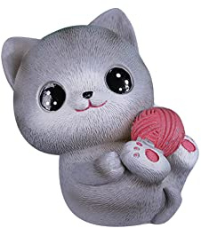 Auto Armaturenbrett Dekoration,Harz Wackelkopf Katze Auto Ornament Kopfschütteln Dekofigur Autodekoration Spielzeug für Tischdeko Ornament für Kinderzimmer Auto Styling Zubehör Neujahr Geschenke