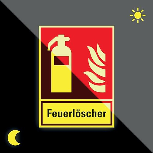 Schild | PERMALIGHT power langnachleuchtend Brandschutz Kombischild Feuerlöscher, ASR/ISO, Kunststoff, 200x270mm