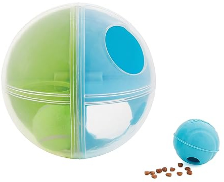 Outward Hound by Nina Ottosson A-Maze Ball Dog Treat Puzzle Ball, Level 2 Intermediate, Green