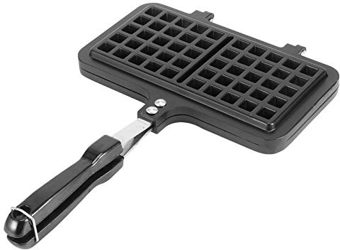Mini Gaufrier, Moule à Gâteau Aux œufs Antiadhésif Robuste à Long Manche Taille Raisonnable Moule à Gaufres Plus Sûr Portable pour la Cuisine