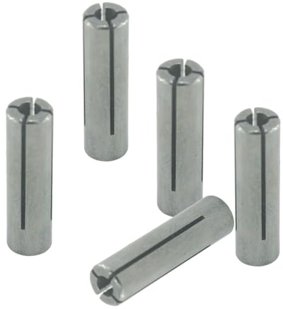𝐋𝐮𝐨 𝐤𝐞 5 Pieces Collet Adapter Die Grinder Chuck Driver Adapter 1/4 to 1/8 CNC Engraving Bit Router Converter for Engraving Milling Machine Tool