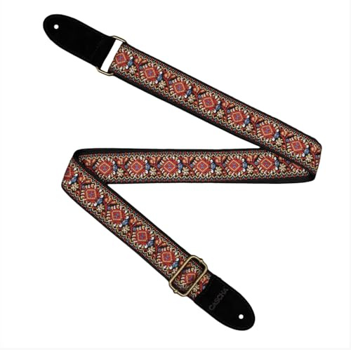 CASCHA Ukulele Strap Jacquard-Vintage Soporte Abdominal, Multicolor, Talla única Unisex Adulto