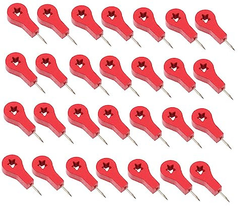 HAPINARY 50stücke Holz-pinnnadeln Decorative Thumb Tacks Für Pinnwand Korkboard Büro Schule Memo Fotos Befestigung Und Wanddeko Geeignet