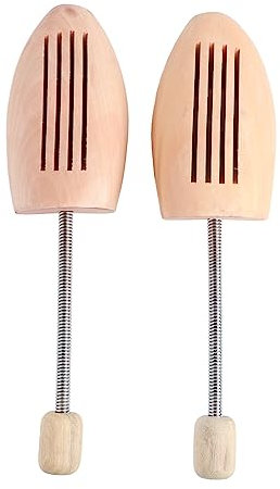 Obetuens Tendiscarpe da 2 pezzi Variabili, tendiscarpe in legno, qualsiasi dimensione di scarpe può essere posizionata per proteggere le scarpe (43 44)
