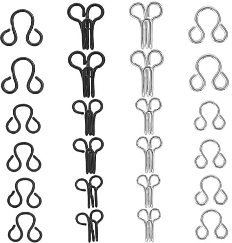 IWOWHERO 120stücke Kupfer Haken Und Ösen Verschlüsse Kleidungszubehör Nähhaken Für Diy-kleidung Haken Und Öse Befestigungen Nähzubehör Nähhaken Und Ösenverschluss Nähbedarf