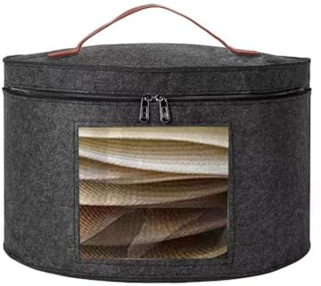 Round Hat Boxes with Lid, Large Hat Case, Hat Box, Pop Up Hat Storage Box, Round Organiser Transparent Decorative Cabinet Organiser