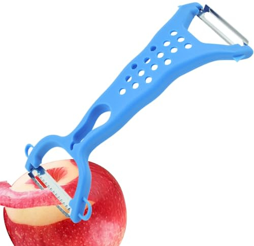 Pareler De Patate - Pelapatate in acciaio , per rimuovere gli occhi di patate, manico ergonomico che non scivola, utensili da cucina e dispositivi con manico comodo, per bambini, famiglie, Am