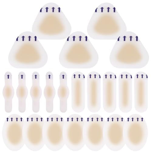 22 PCS Anti-Blister Stick for Feet – Blister Plasters for Feet, Friction-Reducing Foot Protector, Portable, Ideal for Heels, Toes, and Shoes, Skin