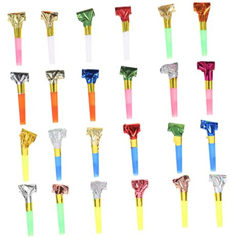 POPETPOP 110pièces Lot De Sifflets Colorés Pour Garçon Fille Accessoires De Fête De Carnaval Et Anniversaire Jouets Sifflants Simples Utilisation