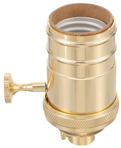UKCOCO Douille De Lampe Vintage à Visser Avec Bouton Rotatif Remplacement De Bouton De Rotation Douilles Et Pièces De Lampe 1 Pièce