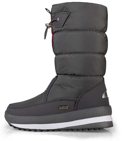 Stivali da Neve Donna Impermeabili Protettivi in Pile E Suola Spessa Tinta Unita Invernali Donna, Slip On Boots 2026