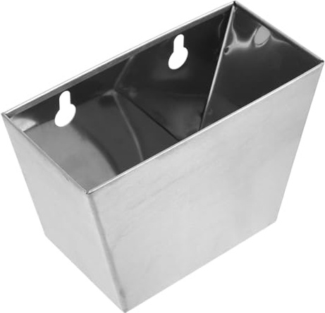 HOLIDYOYO Recogedor de Tapas para Botellas de Acero Inoxidable, Soporte Montado en Pared con Orificios de Drenaje, Capacidad Amplia para Jardín y Fiestas, Abridor para Botellas de Cerveza,