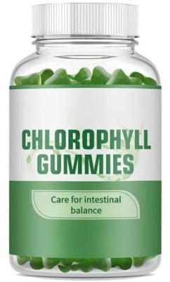 Chlorophyll Gummies, Natural Refreshing, Immune & Digestive Support, 1 pcs | Delicious chewable gummies; keep you refreshed from the inside out; help maintain focus and relieve fatigue