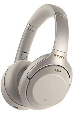 Sony WH-1000XM3 Wireless Noise Cancelling Headphones with 30 Hours Battery Life, Quick Charge, Gesture Control, Ambient Sound Mode, Amazon Alexa - Silver (Renewed)