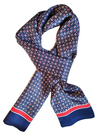 UK_Stone Klassisch 100% Seide Paisley Blumen Krone Diamant Doppelschicht Halstuch Herren Schal 12MM