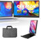 Laptop Screen Extender, 14” FHD 1080P IPS Portable Monitor Fit for 13-17.3 Laptops, Build-in Stand, Plug and Play Laptop Monitor Extender Compatible with Mac, Wins, Dex, Chrome (14'' Dual-Screen)