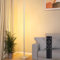Hzitcigm Lampade da Terra per Soggiorno, Moderna Lampada da Terra Dimmerabile Luce Angolare con Telecomando, Regolabili Continuo Colori 2700K-6500K & Luminosità, Lampada da Lettura per Ufficio, 147CM