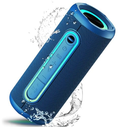 taopodo Enceinte Bluetooth Portable 5.4 sans Fil avec Bass Puissantes, 30W Son Surround à 360 degrés, Autonomie 30 hrs,Appairage TWS, Haut Parleur Bluetooth étanche IP7,pour l'extérieur