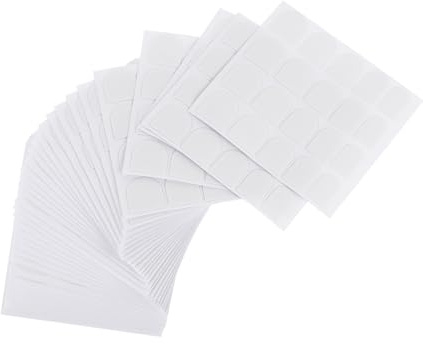 Beaupretty 50piezas Cinta Adhesiva Doble Cara Manicura Creativa Blanca Para Salón y Uso Doméstico