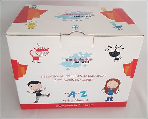 Caja sentimientos y valores: Biblioteca de inteligencia emocional y educación en valores