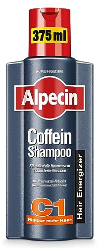 Alpecin Coffein-Shampoo C1, 1 x 375 ml - Haarwachstum stimulierendes Haarshampoo gegen erblich bedingten Haarausfall bei Männern - zur Verbesserung des Haarwachstums