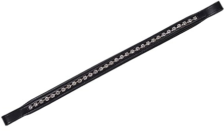 Collegiate Large Diamante Brow Band Cob Black