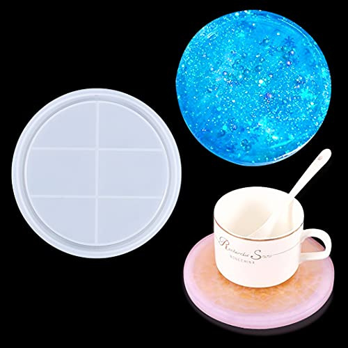 Rolin Roly Small Round Tray Resin Mold Silicone Small Dish Molds Epoxy Trays Mold Plate Casting Mould Platter Jewelry Making Molds for Cosmetic Holder DIY Home Decoration
