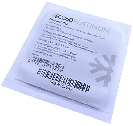 EC360® Platinum 16,6 W/MK Pad Thermique (50 x 50 x 2,5 mm)