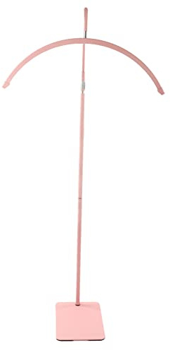 Sxhlseller Lampada da Terra a LED per Extension Ciglia, Lampada da Terra a LED HD M6X, Luce per Ciglia a Mezzaluna Rosa da 23 Pollici, Protezione per gli Occhi, Lampada Lunare Facciale