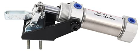 Professionelle Luftzylinder Pneumatikklemme, Quick Fix U Pneumatische Niederhalteklemme, 110,2 lb Haltekapazität Spannkraft Kniehebelklemme für Schweißen, Lehren, Formen