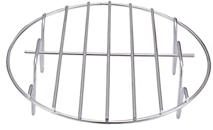 Teksome Teglia per Cottura al Forno - Tortiera Rotonda in Acciaio Inossidabile - Griglia Lavabile in lavastoviglie per friggitrice ad Aria, Forno, pentola, pentola a Pressione per Pizza, gamberetti