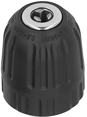 Glomora Keyless Drill Chuck, 3/8-24UNF Mount 1-13mm, Chrome Vanadium Steel with ABS Adapter for Impact Drills